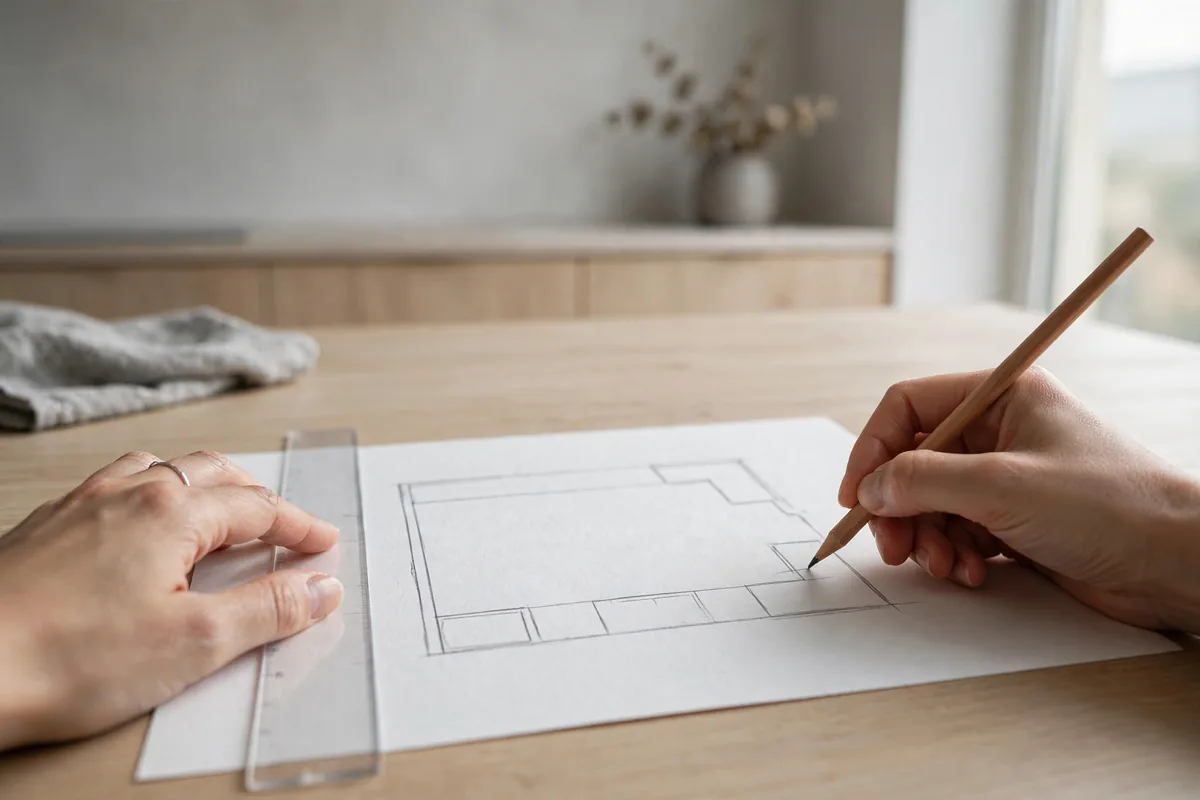 Sketching a layout
